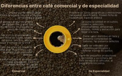 Diferencias entre café comercial y de especialidad